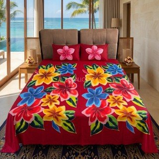 Rayon Bedsheet Hand Painted Made in Bali